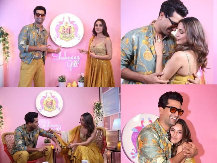 Vicky Kaushal With  Shehnaaz Gill: கத்ரீனா கைஃபின் கணவர் விக்கி கெளஷலின் புதிய புகைப்படங்கள்  இணையத்தில் வைரலாகி வருகின்றன.