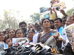 YSRTP Chief YS Sharmila Meets Telangana Governor Tamilisai Soundararajan Over Attacks - See Pics