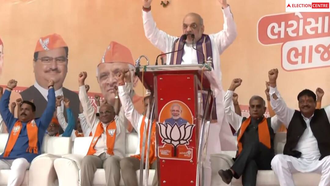 Gujarat Election 2022: Amit Shah addresses a public meeting in Mehsana Gujarat Election 2022: 'વડાપ્રધાને દેશને વિકાસની રાજનીતિ આપી, આજે ઉત્તર ગુજરાતને નર્મદાનું પાણી મળ્યું છે': અમિત શાહ