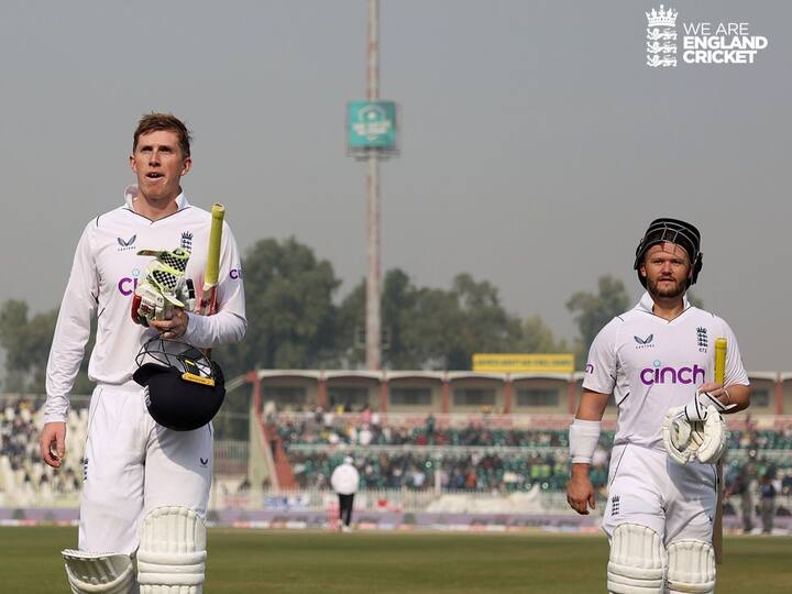 PAK vs ENG 1st Test, Day 1: Four Players Score Century, England Reach 506/4 At Stumps against Pakistan PAK vs ENG, 1st Test: पाकिस्तानची धुलाई! पहिल्या दिवशी इंग्लंडच्या 506 धावा; चार फलंदाजांचं शतक, 112 वर्षांचा रेकॉर्ड मोडला