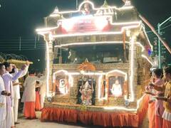 नेपाल के 5 और भारत के 21 राज्य होते हुए रामराज्य दिग्विजय रथ यात्रा अयोध्या पहुंची, किया गया भव्य स्वागत