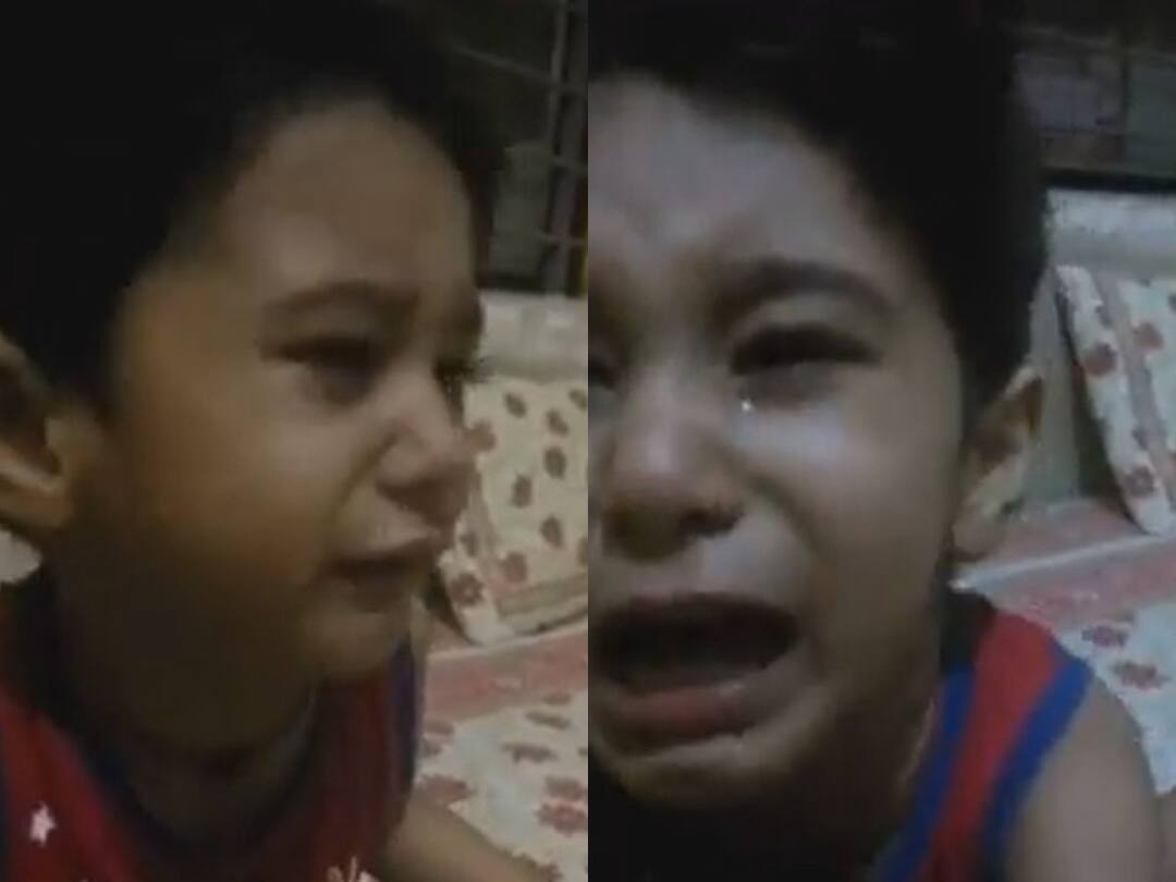 Watch Video When the child kept on demanding crying I want to drink some liquor Watch Video: నాన్నా మందు కావాలంటూ వెక్కివెక్కి ఏడ్చిన బుడ్డోడు, అవాక్కైన తండ్రి - వీడియో వైరల్