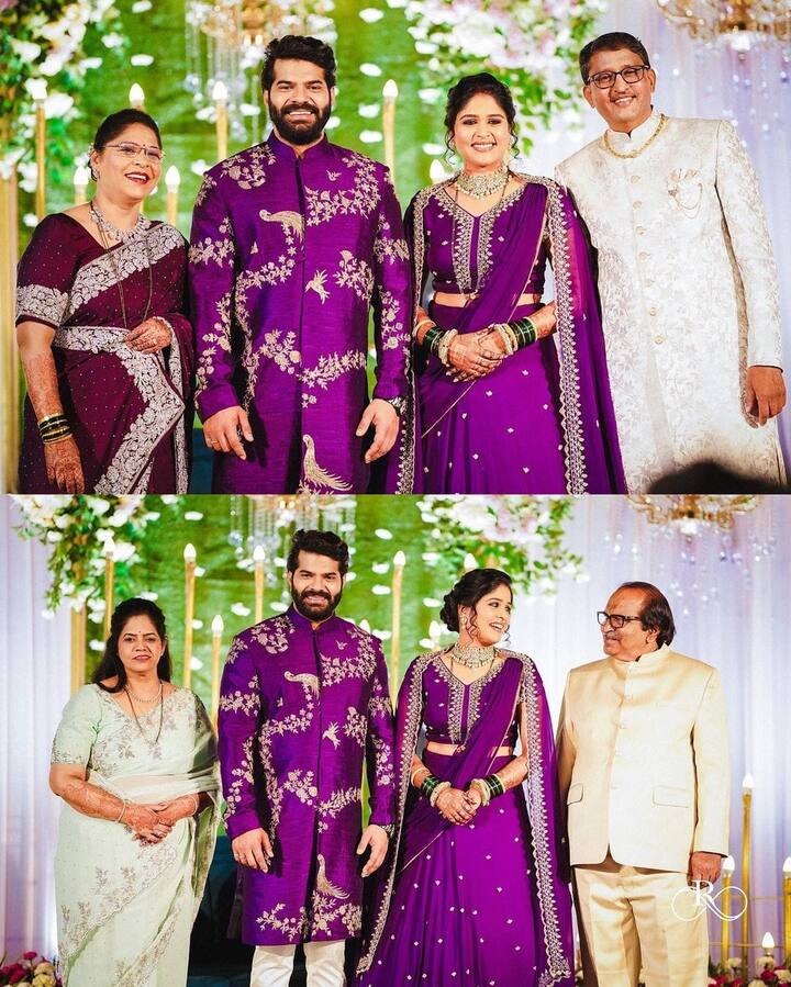 लग्नात हार्दिक जोशी आणि अक्षया देवधरचा फॅमिली फोटोसुद्धा पाहायला मिळाला.