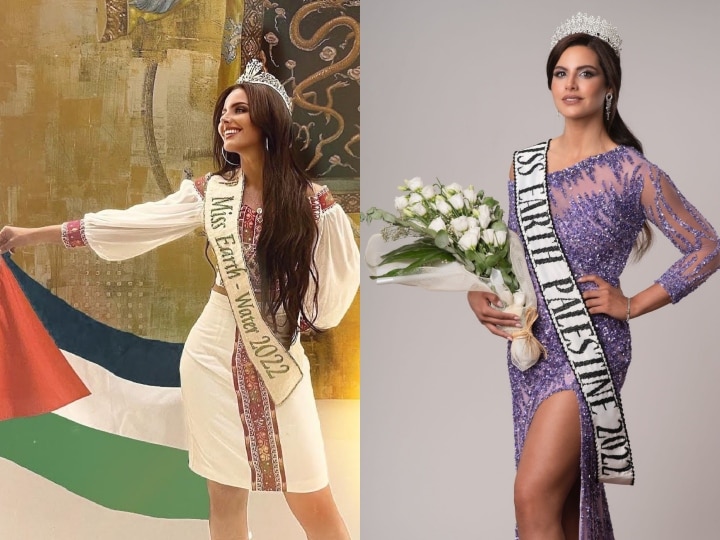 Miss Earth Water: 'मुझे फ़िलिस्तीनी होने पर गर्व है'- जानिए कौन है 'मिस अर्थ वॉटर 2022' का खिताब जीतने वाली लड़की नदीन अय्यूब