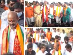 బీజేపీ డబుల్ సంక్షేమం - పాత పథకాలేమీ ఆపేది లేదని బండి సంజయ్ హామీ !