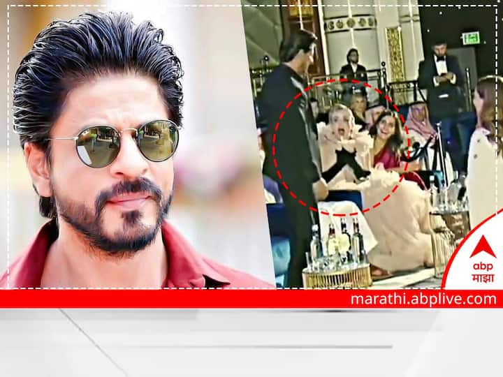 hollywood actress sharon stone screamed after seeing shah rukh khan see viral video Shah Rukh Khan: शाहरुखला पाहताच हॉलिवूड अभिनेत्रीनं दिली अशी रिअॅक्शन; व्हिडीओ सोशल मीडियावर व्हायरल