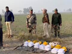 फाजिल्का में 25 किलो हेरोइन के साथ पिस्तौल भी बरामद, पाकिस्तानी ड्रोन को फायरिंग कर भगाया