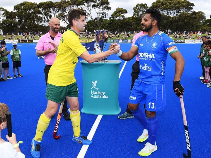 ind vs aus hockey australia wins 4th match by 1-5 against india IND vs AUS Hockey: टीम इंडिया को ऑस्ट्रेलिया ने एक तरफा मुकाबले में हराया, 5-1 से दर्ज की जीत