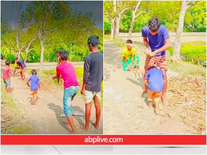 Boys play creative Gully Cricket without digital camera funny viral video गली क्रिकेट खेलने का ये अंदाज आपको खूब हंसाएगा, Video में देखिए गज़ब की क्रिएटिविटी