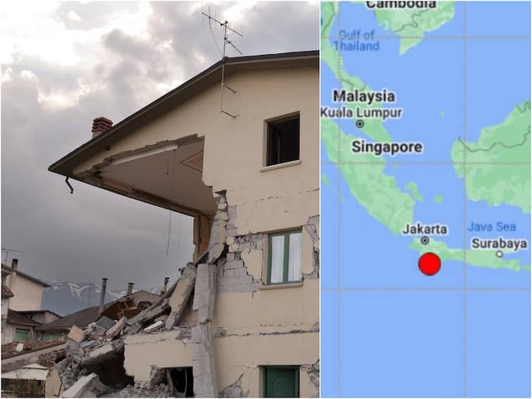 Indonesia Earthquake occurred in java depth of 100km of Magnitude 6 rictor scale Indonesia Earthquake: இந்தோனேசியாவில் மீண்டும் சக்திவாய்ந்த நிலநடுக்கம்..! பீதியில் மக்கள்..