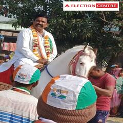 Gujarat Election 2022: લુણાવાડા વિધાનસભા બેઠકના કૉંગ્રેસના ઉમેદવાર ગુલાબસિંહનો અનોખો પ્રચાર, ઘોડા પર સવાર થઈને કરાવ્યો ડાન્સ