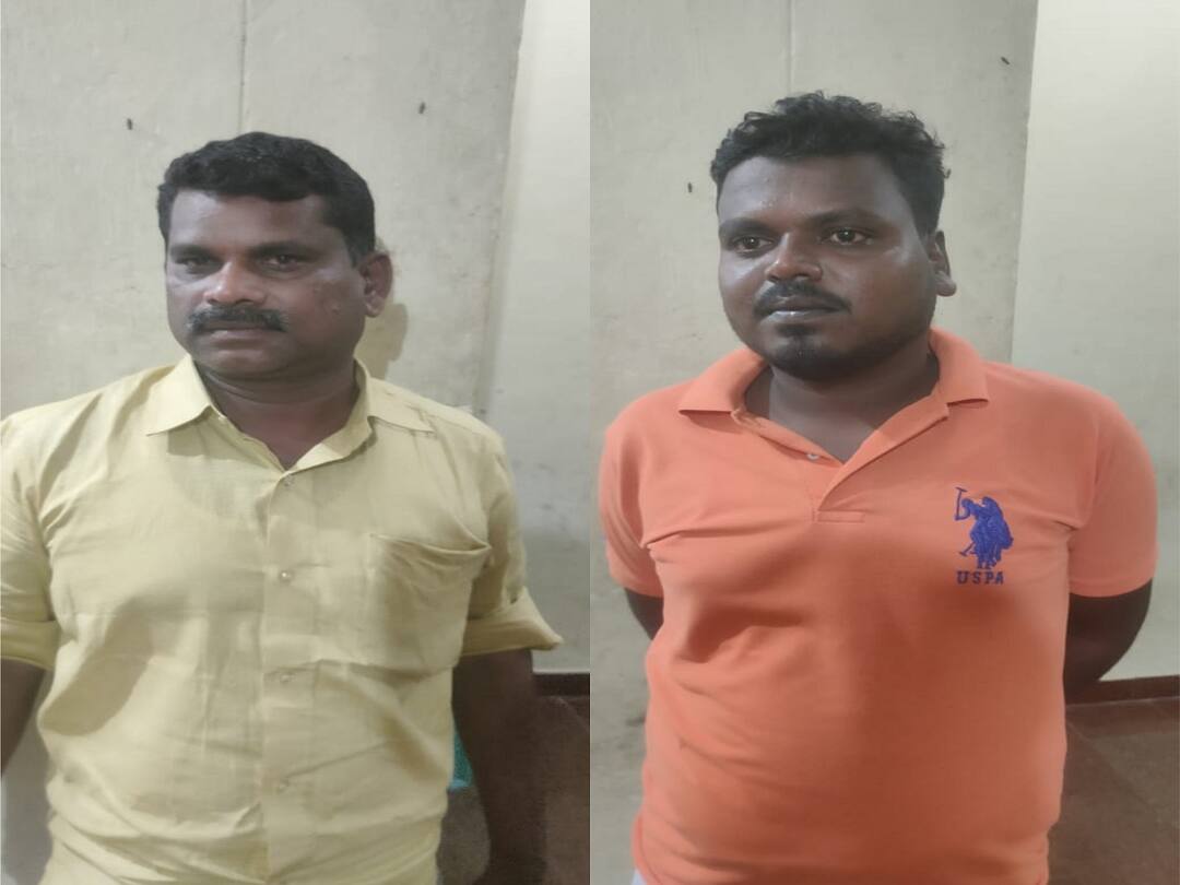 Crime: சிகிச்சை பெற்ற பெண் இறந்து விட்டதாக பொய் கூறி டாக்டரிடம் ரூ. 2.50 லட்சம் மோசடி- 2 பேர் கைது Tiruvarur: 2.50 lakh fraud from the doctor's father by falsely claiming that the woman who was treated near Muthuppet TNN Crime: சிகிச்சை பெற்ற பெண் இறந்து விட்டதாக பொய் கூறி டாக்டரிடம் ரூ. 2.50 லட்சம் மோசடி- 2 பேர் கைது