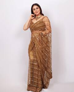 PHOTO: 'कुंडली भाग्य' अभिनेत्री श्रद्धा आर्याचा गोल्डन लूक; फोटो चर्चेत!