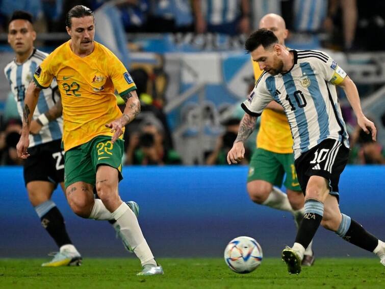 In the 1000th match the incredible Messi Australia gives tough Argentina fought and won FIFA ARG vs AUS: ஆயிரமாவது போட்டியில் அசத்திய மெஸ்ஸி… டஃப் கொடுத்த ஆஸ்திரேலியா! போராடி வென்ற அர்ஜென்டினா!