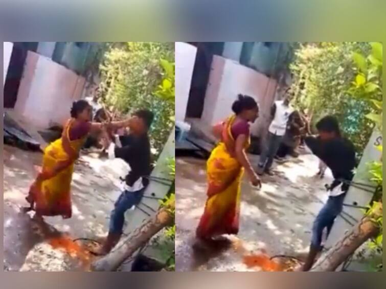 viral video mother is seen putting chili in her son eyes to get rid of his cigarette addiction Viral Video:  मुलाला सिगारेटचं व्यसन, म्हणून आईनं दिली खतरनाक शिक्षा; व्हिडीओ व्हायरल