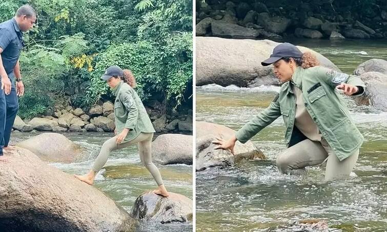 emergency film shooting finished: kangana ranaut shares bts pics and videos from assam કંગનાએ શેર કરી પોતાની ફિલ્મની BTS તસવીરો, આસામમાં પુરુ કર્યુ 'ઇમર્જન્સ'નું શૂટિંગ, જુઓ