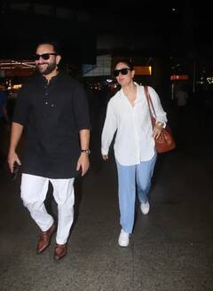 Kareena Kapoor-Saif Ali Khan Airport Look: ਦੇਰ ਰਾਤ ਏਅਰਪੋਰਟ 'ਤੇ ਦੇਖੇ ਗਏ ਕਰੀਨਾ-ਸੈਫ, ਸਟਾਰ ਜੋੜੇ ਦੇ ਲੁੱਕ ਨੇ ਫਿਰ ਜਿੱਤਿਆ ਪ੍ਰਸ਼ੰਸਕਾਂ ਦਾ ਦਿਲ