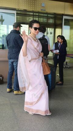 Kangana Ranaut Exudes Grace In A Saree, See PICS