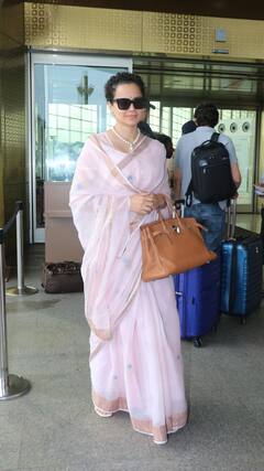 Kangana Ranaut Exudes Grace In A Saree, See PICS