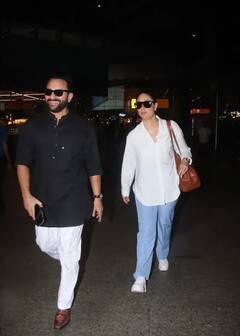 Kareena Kapoor-Saif Ali Khan Airport Look: ਦੇਰ ਰਾਤ ਏਅਰਪੋਰਟ 'ਤੇ ਦੇਖੇ ਗਏ ਕਰੀਨਾ-ਸੈਫ, ਸਟਾਰ ਜੋੜੇ ਦੇ ਲੁੱਕ ਨੇ ਫਿਰ ਜਿੱਤਿਆ ਪ੍ਰਸ਼ੰਸਕਾਂ ਦਾ ਦਿਲ