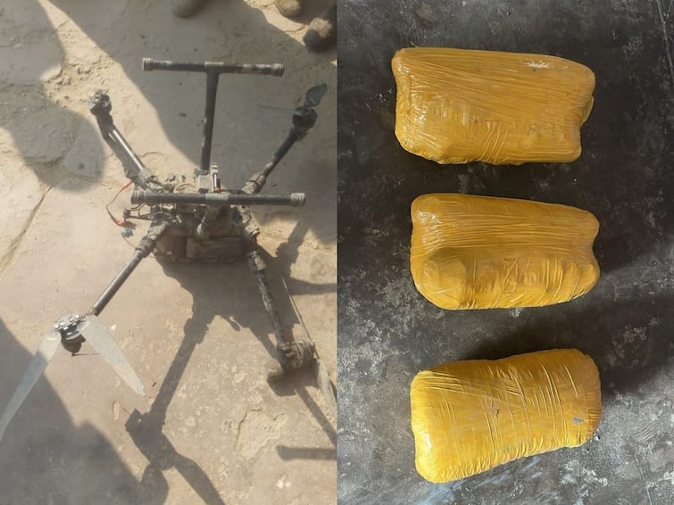 Drone With 3 KG Heroin Seized Near India-Pak Border In Punjab's Tarn Taran Drone With 3 KG Heroin Seized Near India-Pak Border In Punjab's Tarn Taran