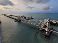 Pamban Bridge Reconstruction: India’s First Vertical Lift Railway Sea Bridge Nears Completion. SEE PICS