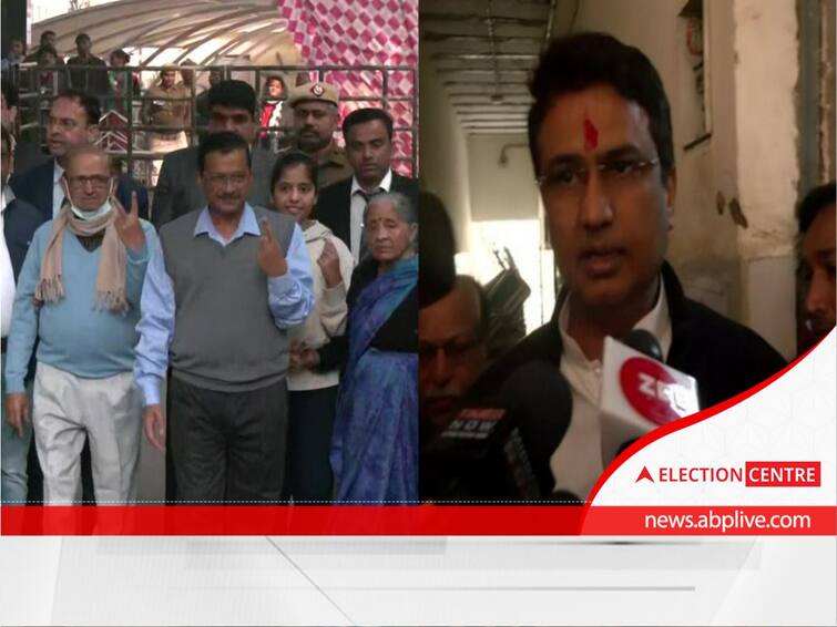 BJP, Congress, AAP, Arvind Kejriwal, BJP, MCD Polls, MCD Elections 2022 MCD Polls: CM Kejriwal Casts Vote With His Family, Delhi Cong Chief Says His Name Not In Voter List
