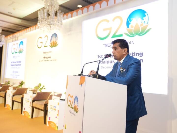 Rajasthan News Indian Sherpa Amitabh Kant told which topics agenda of Udaipur G-20 Summit will be decided ANN G-20 Summit: भारत के शेरपा ने बताया किन विषयों पर तय होगा G-20 का एजेंडा, बैठक शुरू