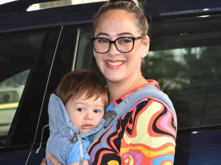 Hazel Keech with son Orion:  पूर्व क्रिकेट खिलाड़ी युवराज सिंह की पत्नी हेजल कीच अपने प्यारे से बेटे ओरियन के साथ एक बार फिर एयरपोर्ट पर स्पॉट की गई. पैपराजी ने दोनों की जमकर तस्वीरें क्लिक की.