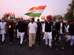 In Pics: राहुल गांधी का सहरिया नृत्य के साथ हुआ स्वागत, सीएम गहलोत-सचिन पायलट ने साथ मिलकर किया डांस