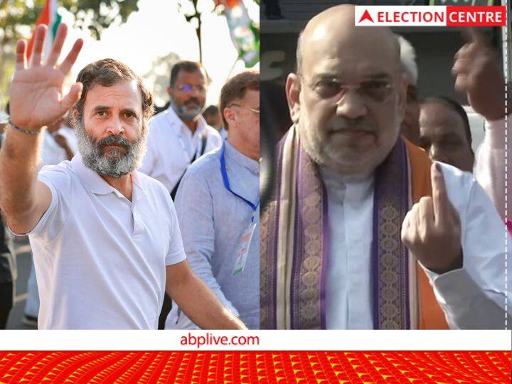 Gujarat Election 2022: गुजरात में राहुल गांधी ने परिवर्तन और अमित शाह ने सुनहरे भविष्य के लिए मांगे वोट Gujarat Assembly Election 2022 Congress Rahul Gandhi asked for change and Amit Shah voted for bright future Gujarat Election 2022: गुजरात में राहुल गांधी ने परिवर्तन और अमित शाह ने सुनहरे भविष्य के लिए मांगे वोट