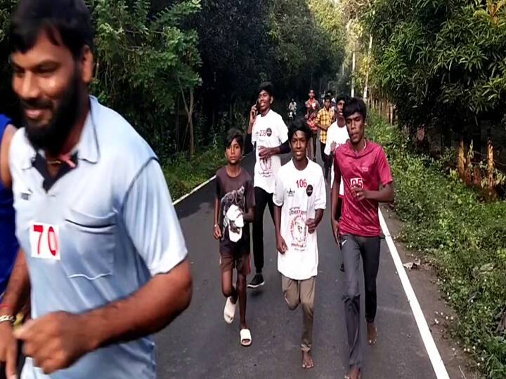 Theni: To celebrate the birth anniversary of Udaya Nithi Stalin, a mini marathon was organized to create awareness about drug addiction and suicide prevention. உதயநிதி ஸ்டாலின் பிறந்த நாளையொட்டி தேனியில்  மினி மாரத்தான் போட்டி