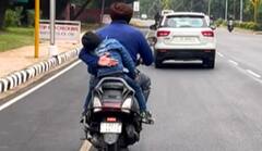 Viral Video: ਸਕੂਟੀ ਚਲਾਉਂਦੇ ਸਮੇਂ ਮਾਂ ਵਾਂਗ ਸੁੱਤੇ ਹੋਏ ਪੁੱਤ ਨੂੰ ਸੰਭਾਲਦਾ ਨਜ਼ਰ ਆਇਆ ਪਿਤਾ, ਵੀਡੀਓ ਦੇਖ ਕੇ ਖੁਸ਼ ਹੋ ਜਾਵੇਗਾ ਦਿਲ