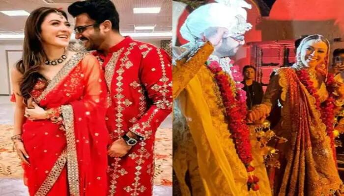 Hansika Motwani Wedding Album : ਅਦਾਕਾਰਾ ਹੰਸਿਕਾ ਮੋਟਵਾਨੀ ਅਤੇ ਸੋਹੇਲ ਕਥੂਰੀਆ ਵਿਆਹ ਦੇ ਬੰਧਨ ਵਿੱਚ ਬੱਝ ਗਏ ਹਨ। ਦੋਵਾਂ ਦੇ ਵਿਆਹ ਤੋਂ ਲੈ ਕੇ ਪ੍ਰੀ-ਵੈਡਿੰਗ ਤੱਕ ਦੀਆਂ ਸਾਰੀਆਂ ਤਸਵੀਰਾਂ ਅਤੇ ਵੀਡੀਓਜ਼ ਸੋਸ਼ਲ ਮੀਡੀਆ 'ਤੇ ਛਾਈਆਂ ਹਨ।