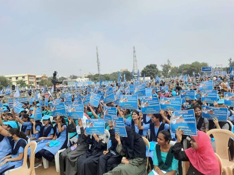 Thousands Attend Kurnool Meet In Support Of Three Andhra Capitals Thousands Attend Kurnool Meet In Support Of Three Andhra Capitals