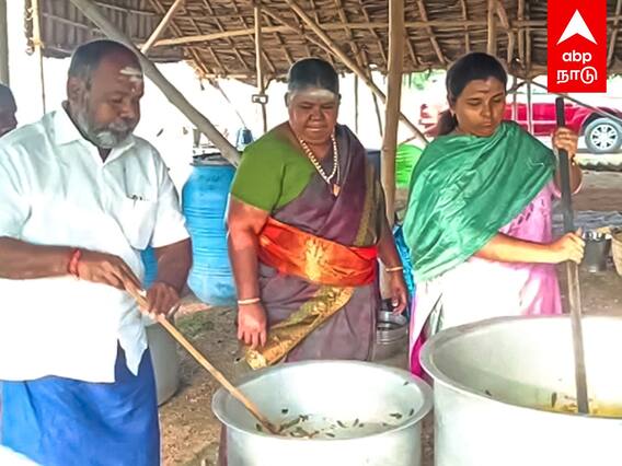 RB Udhayakumar Cooking : தொண்டர்களுக்கு உணவு... குடும்பத்தோடு சமைத்த ஆர்.பி.உதயகுமார்