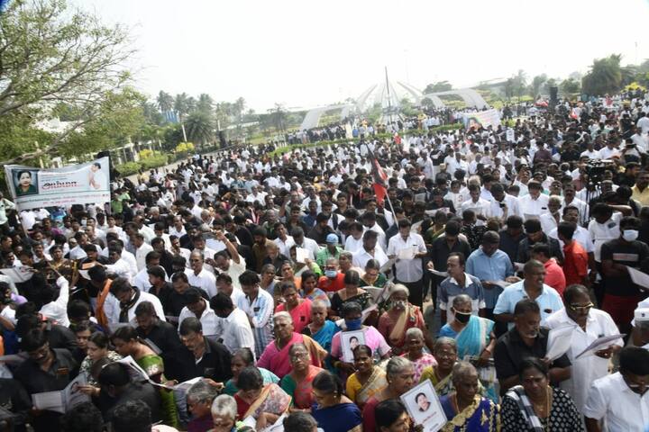 Scores of Jayalalithaa's supporters also visited her memorial to mourn her loss