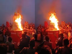 Karthigai Maha Deepam: கொப்பரையில் ஊற்றப்பட்ட 650 கிலோ நெய்.. 11 நாட்களுக்கு ஒளி.. அண்ணாமலையில் ஏற்றப்பட்டது மகா தீபம்..