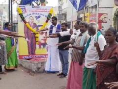 கரூரில் அம்பேத்கருக்கு சிலை... கண்டுகொள்ளாத தமிழக அரசு.. - விடுதலைப் பேரவை நிறுவனத் தலைவர் ஆனந்தராஜ்