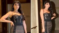Nora fatehi Pics: બ્લેક બોડીકોન ડ્રેસમાં નોરા ફતેહીનો બોલ્ડ અંદાજ, જુઓ તસવીરો