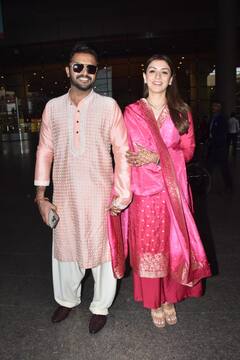 ముంబయి ఎయిర్‌పోర్టులో భర్తతో హన్సిక, పెళ్లి తర్వాత తొలిసారి బయట కనిపించిన కొత్త జంట!