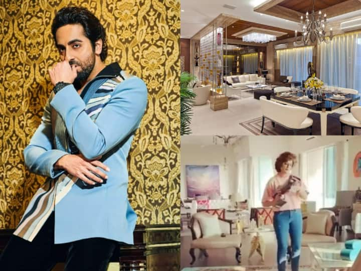 Ayushmann Khurrana Home: आयुष्मान खुराना ना सिर्फ बॉलीवुड में अपनी जगह बना चुके हैं बल्कि उनकी एक्टिंग के काफी चर्चा भी हो रहे हैं. आज हम आपको उनके लग्जरी घर का टूर करवाने जा रहे हैं...