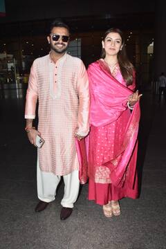 Hansika Motwani, Sohael Khaturiya Hold Hands As They Return To Mumbai After Wedding, See Pics
