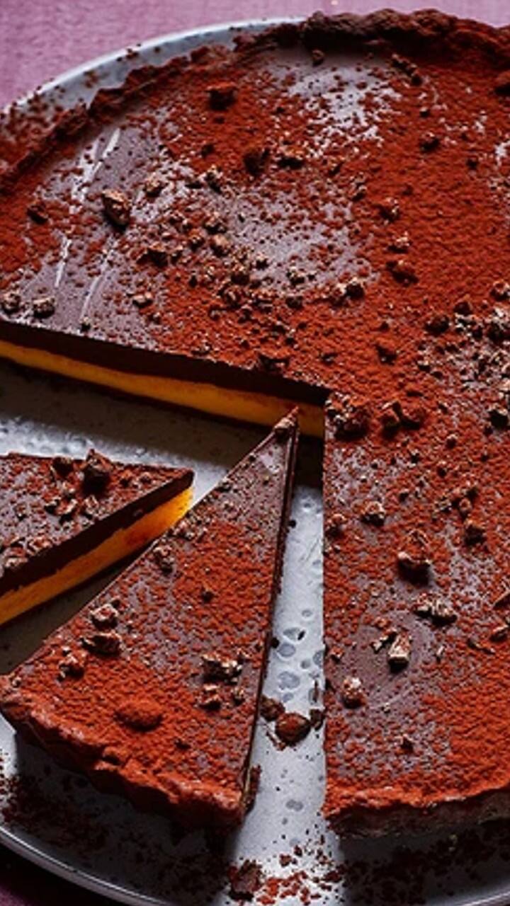 டார்க் சாக்லேட் & பேஷன் ஃப்ரூட் டார்ட்