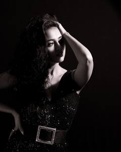 Tejasswi Prakash Turns An Absolute Stunner In A Black Dress, Beau Karan Kundrra Is On Fire