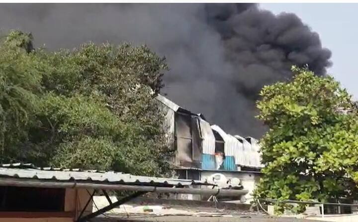 सुदैवाची बाब म्हणजे कंपनीत कोणी ही नसल्याचं बोललं जातंय.