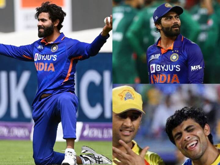 Ravindra Jadeja Birthday: கிரிக்கெட் களத்தில் நின்று கலக்கும் அதிரடி நாயகன் ஜடேஜாவின் பிறந்தநாளையொட்டி அவரது அசத்தலான புகைப்படங்கள் சிலவற்றை பார்ப்போம்.