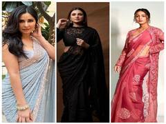 Stylish Saree Look: कैटरीना कैफ से लेकर पूजा हेगड़े तक के ये साड़ी लुक कर रहे हैं ट्रेंड, हर लुक है कमाल
