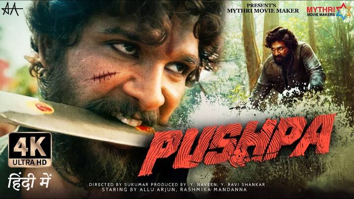 6) Pushpa: The Rise: The Telugu blockbuster premiered in 2021 still outperformed in 2022 search trends. (Image Source: YouTube)