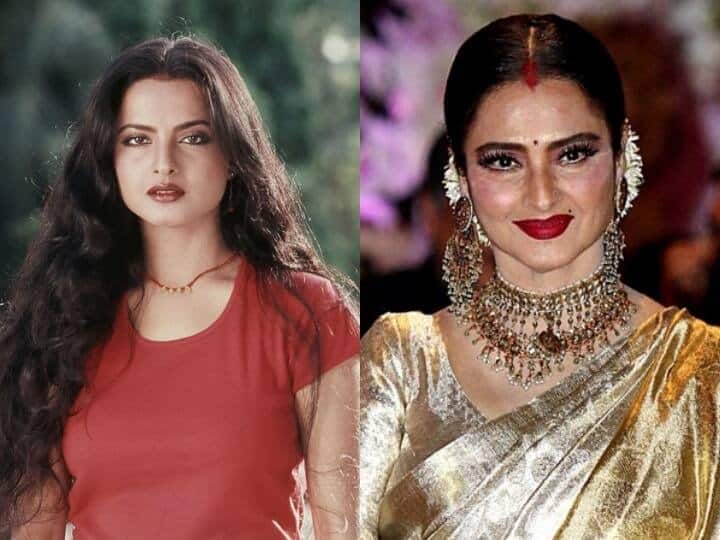 ਲੋਕ ਬਾਲੀਵੁੱਡ ਅਦਾਕਾਰਾ ਰੇਖਾ ਦੀ ਐਕਟਿੰਗ ਦੇ ਦੀਵਾਨੇ ਹਨ। ਇੰਨਾ ਹੀ ਨਹੀਂ ਅੱਜ ਵੀ ਉਨ੍ਹਾਂ ਦੀ ਖੂਬਸੂਰਤੀ ਦੇ ਚਰਚੇ ਹਨ। ਰੇਖਾ ਦੀ ਉਮਰ 68 ਸਾਲ ਹੈ ਪਰ ਉਨ੍ਹਾਂ ਨੂੰ ਦੇਖ ਕੇ ਬਿਲਕੁਲ ਵੀ ਨਹੀਂ ਲੱਗਦਾ ਕਿ ਉਨ੍ਹਾਂ ਦੀ ਉਮਰ ਵਧ ਰਹੀ ਹੈ। ਰੇਖਾ ਬਹੁਤ ਘੱਟ ਫਿਲਮਾਂ ਵਿੱਚ ਨਜ਼ਰ ਆਉਂਦੀ ਹੈ।